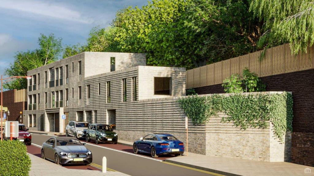 Lot: 77 - PLANNING FOR EIGHT FLATS - FIVE ONE-BEDROOM AND THREE TWO-BEDROOM - CGI